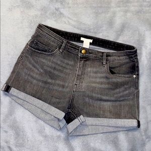 Grey Denim Shorts (H&M)